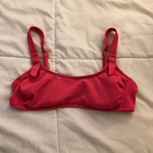 Pink bikini top
